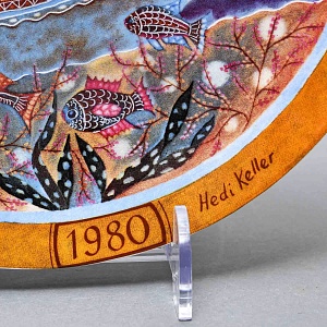 Коллекционная Фарфоровая тарелка - блюдо «Бегство в Египет», Königszelt Bavaria Германия - 1980 год. 