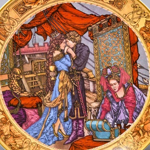 Тарелка - Блюдо «Оперы Рихарда Вагнера. Тристан и Изольда», Фарфор Hutschenreuther Германия. 