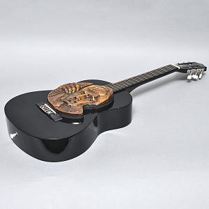 Авторское Настенное Панно «Гитара и Владимир Высоцкий», медь, СССР 80-е годы ХХ века.