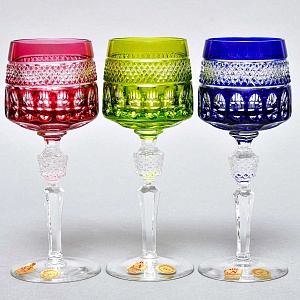 Хрустальные Бокалы для вина 6 -ть штук серия «BRISTOL», NACHTMANN Германия, 70 -е годы ХХ века.