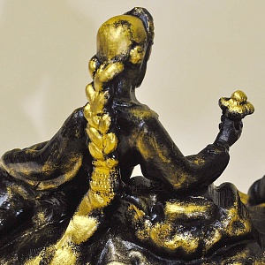 Чугунные Механические Настольные часы «Каменный Цветок», ЧЧЗ - МОЛНИЯ СССР-1967 год. 