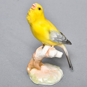 Коллекционная Фарфоровая статуэтка «Птица. Канарейка», Hutschenreuther Германия, середина ХХ века.