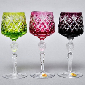 Набор Бокалы для вина 6 -ть штук серия «BRISTOL» Хрусталь, NACHTMANN Германия, 70 -е годы ХХ века.