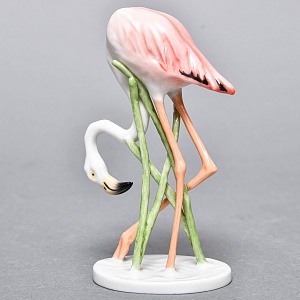 Коллекционная Фарфоровая статуэтка «Птица. Фламинго», ROSENTHAL Германия, середина ХХ века. 