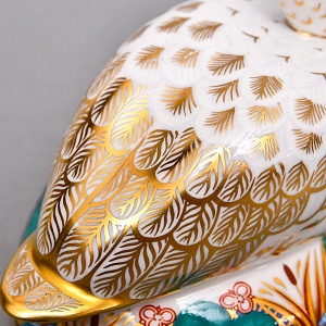 Коллекционное Пресс - Папье, Фарфоровая Статуэтка «ЛЕБЕДЬ», Royal Crown Derby Англия. 