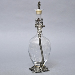 Роскошный Старинный Хрустальный Графин - Декантер в стиле Модерн, Франция первая половина ХХ века.