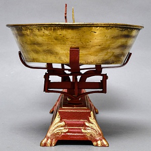 Антикварные Чугунные Бытовые Кухонные Весы на 10 кг. Франция начало ХХ века! 