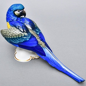 Коллекционная Фарфоровая статуэтка «Попугай Сине-Желтый АРА», ROSENTHAL Германия - 1936 год. 