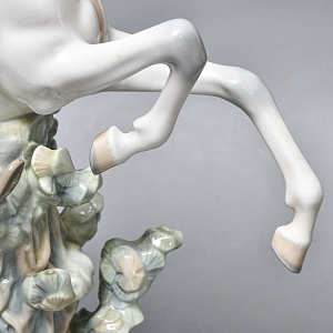 Коллекционная Фарфоровая статуэтка «Всадник», Lladro / Лядро Испания, 1969 - 1985 годы.