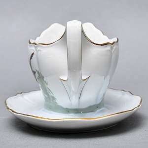 Столовый Фарфоровый сервиз «Охота» на 12 персон, Kaestner Saxonia Германия, первая половина ХХ века.