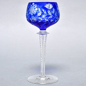 РЕДКОСТЬ! Антикварный Хрустальный Бокал для вина, JOSEPHINENHUTTE, Германия, 20 гг. 