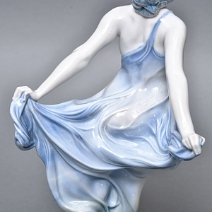 Антикварная Фарфоровая статуэтка Арт Деко «Невеста ветра», Rosenthal Германия, 1912 - 1914 годы. 