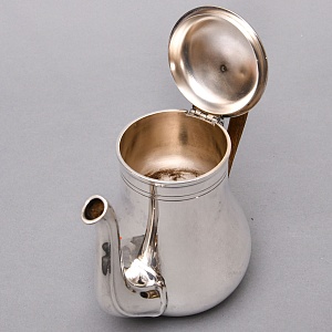 Винтажный Металлический Кофейник - Чайник на 1,2 л. Silverplated, Ercuis Франция, вторая половина ХХ века.