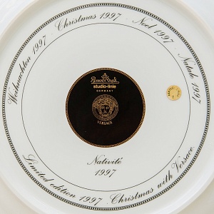 Коллекционная Тарелка - Блюдо «РОЖДЕНИЕ» Фарфор, VERSACE, Rosenthal Германия -1997 год.