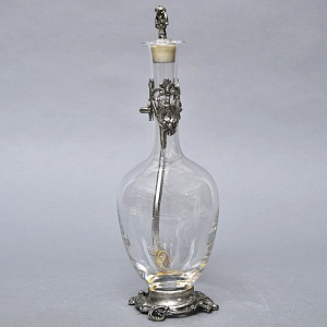 Роскошный Старинный Хрустальный Графин - Декантер в стиле Модерн, Франция первая половина ХХ века.