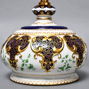 Настольная Электрическая  Лампа - Светильник, фарфор Giulia Mangani Италия, середина ХХ века. 