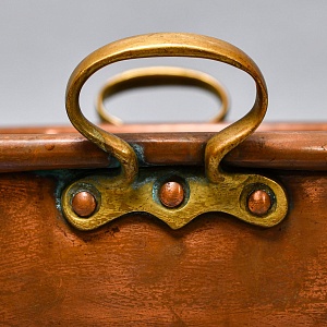 Винтажный Медный Таз для варки варенья на 14-ть литров, Франция - первая половина ХХ века.