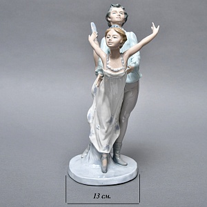 Коллекционная Фарфоровая статуэтка «Балетная пара. Танец», Nao by Lladro Испания, 80-е гг.