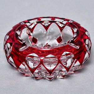 Классическая Хрустальная Пепельница, VAL SAINT LAMBERT Бельгия 60 гг.