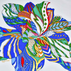 Декоративный комплект - Две Вазы и Блюдо из коллекции TASCA, Фарфор Rosenthal Германия, 80-е годы.