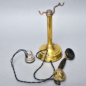 Антикварный Телефонный аппарат - Телефон «BURGUNDER - Phono Prive», Франция начало ХХ века.