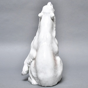 РЕДКОСТЬ! Большая Фарфоровая статуэтка «Белый медведь», Dahl-Jensen Дания, середина ХХ века.