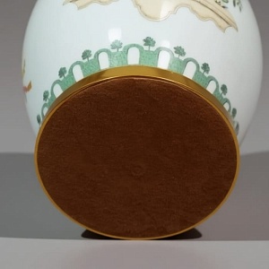 Настольная Электрическая Лампа - Светильник «Цветущий Сад» Фарфор Kaiser, Германия 80 -е годы ХХ века. 