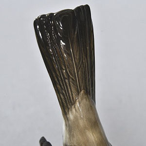 Коллекционная Фарфоровая статуэтка «Птица - Американский дрозд», Hutschenreuther Германия. 