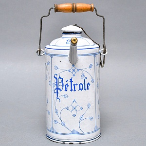 Антикварный Эмалированный Бидон - Канистра для Бензина на 2 литра. Германия 1914 год.