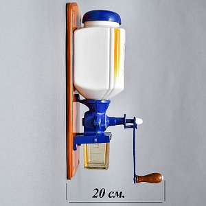 Редкая! Фарфоровая Настенная Ручная Механическая Кофемолка Hard Trep, Голландия.