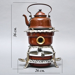 Редкость! Старинная Керосиновая Горелка - Плитка - Керогаз с Чайником, GEORG HALLER Германия -30 гг.