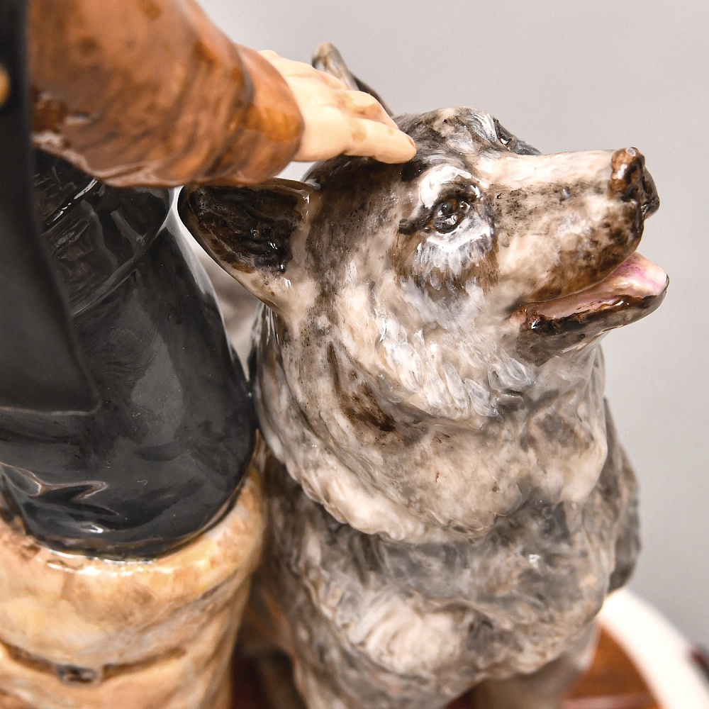 Коллекционная Авторская Статуэтка «Советский Исследователь Арктики - Папанин И.Д.», фарфор, Россия. 