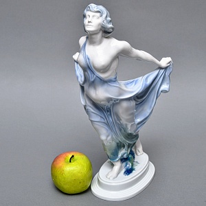 Антикварная Фарфоровая статуэтка Арт Деко «Невеста ветра», Rosenthal Германия, 1912 - 1914 годы. 