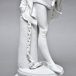  Редкая! Большая Фарфоровая статуэтка «МЕФИСТОФЕЛЬ», Scheibe-Alsbach Германия. 