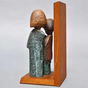 Букенды - Держатель - Ограничитель - Подставка для книг «Маленькие Музыканты», Дерево Германия - 60 гг.