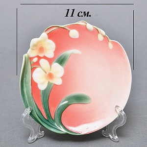 Авторский Фарфоровый Чайный сервиз «Бабочки и стрекозы» на 4 персоны, Franz Collection Тайвань.