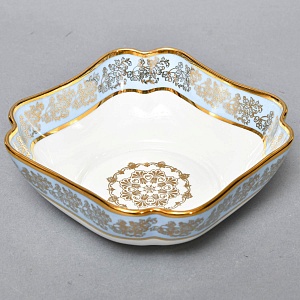 Набор для подачи и сервировки - 3 предмета, "Незабудки" Фарфор Haviland Франция, первая половина ХХ века.