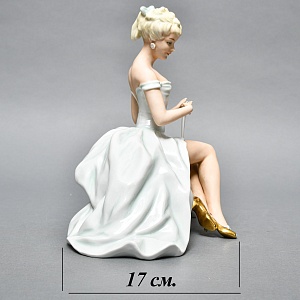 Фарфоровая статуэтка «Балерина, Танцовщица c Веером», WALLENDORF Германия 1953-1962 годы.