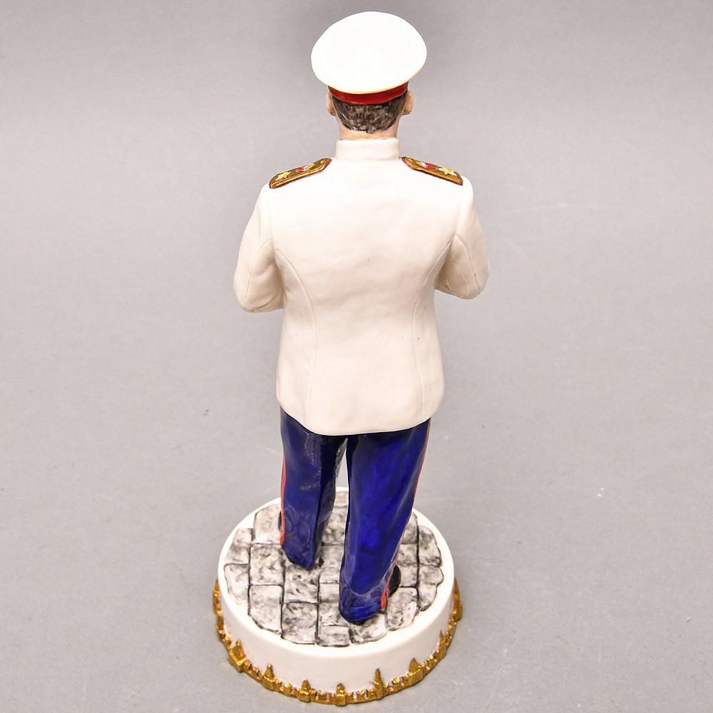 Коллекционная Авторская Статуэтка «Генералиссимус СССР - Сталин И.В.», фарфор, Россия. 