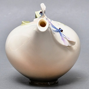 Авторский Фарфоровый Чайный сервиз «Бабочки и стрекозы» на 4 персоны, Franz Collection Тайвань.