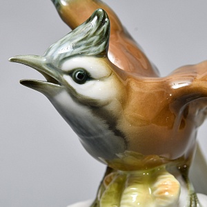 Коллекционная Фарфоровая статуэтка «Птица. Взлетающая Сойка», Hutschenreuther Германия.