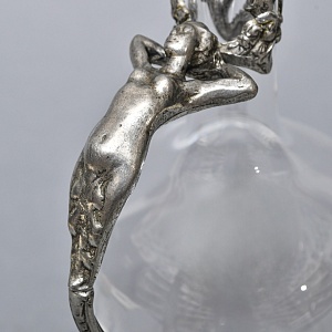 Роскошный Старинный Хрустальный Графин - Декантер в стиле Модерн, Франция первая половина ХХ века.