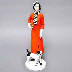 Большая Коллекционная Фарфоровая статуэтка «Сеньора Сант Анжело», GOEBEL Германия. 