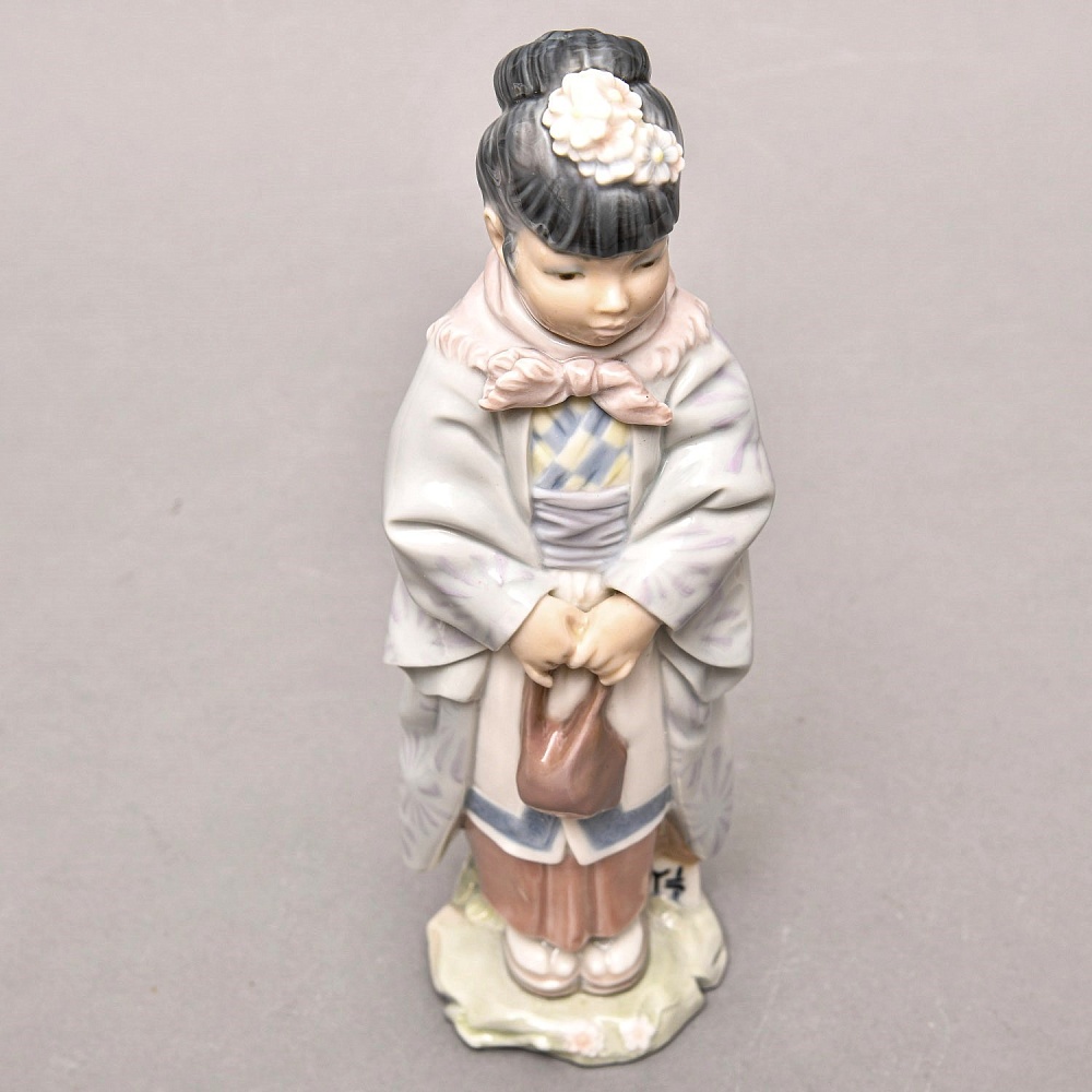 Редкая! Коллекционная Фарфоровая Статуэтка «Японская женщина», Lladro Испания.