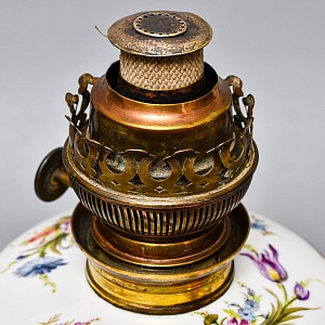 Старинная Керосиновая Фарфоровая Лампа MATADOR Ludwigsburg Германия, начало ХХ века.