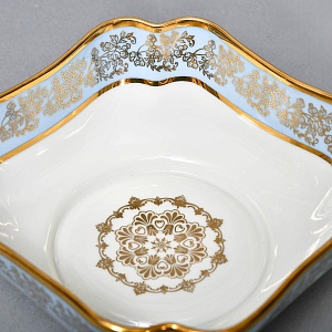 Набор для подачи и сервировки - 3 предмета, "Незабудки" Фарфор Haviland Франция, первая половина ХХ века.