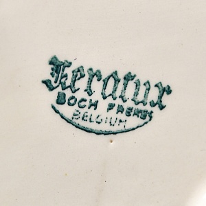 «Орешница» - Ваза - Конфетница «Цветочная Симфония»  Фаянс Бельгия 50-е годы ХХ века.