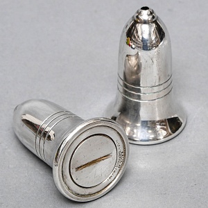 Винтажный Набор из 4х предметов - Набор для специй и горчичница на подносе, SHEFFIELD Англия.