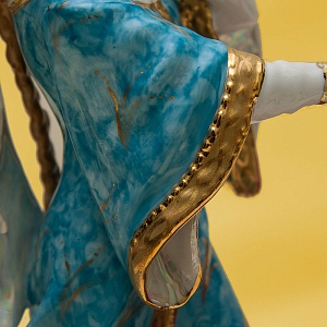 Авторская Фарфоровая статуэтка «Царе́вна-лягу́шка», СССР Дулево, 50-е года.