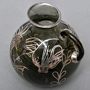 Антикварный Стеклянный кувшин «РЫБКИ», LAUSHE Германия, первая половина ХХ века. 